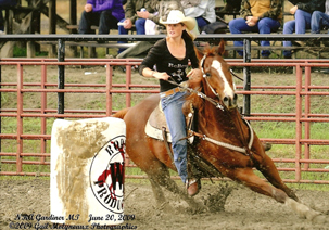 Bailee Novotny and Saintly Mix. Gail Molyneaux Photo